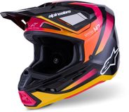Alpinestars S-M7 Rise Zwart Roze Crosshelm
