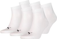 Puma 6-Paar Sokken met zachte badstof zool - Ademend mesh gedeelte - Elastisch Coton - Wit - Zwart - Grijs - 42