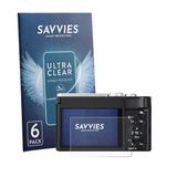 Savvies Screenprotector voor Panasonic Lumix DC-TZ99E-S - Folie Beschermfolie transparant 6 Stuks