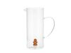 H&H Christmas Miniatures Cilindrische Karaf 1,5 L Borosilicaatglas Transparant Miniatuur Peperkoek