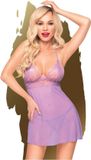 Penthouse Lingerie Bedtime story - Erotische Babydoll met String - Paars - Maat M