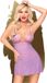Penthouse Lingerie Bedtime story - Erotische Babydoll met String - Paars - Maat M