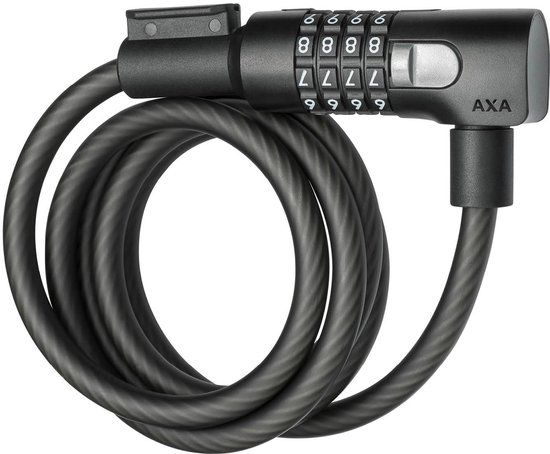 AXA Resolute C10-150 Kabelslot – 150 cm – Codeslot – Matzwart