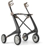 byACRE Carbon Ultralight L Rollator - Zwart - 4 wielen - 130 kg - Opvouwbaar