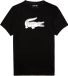 Lacoste Sport T-shirt imprimé en 3D - Hommes - Noir - Blanc