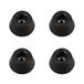 Adam Hall Hardware 4901 M4 AH - set van 4 rubberen voetjes 30 x 15 mm zwart in zak