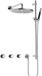 Hotbath Cobber X - CX7067 - Inbouw Regendoucheset - Chroom