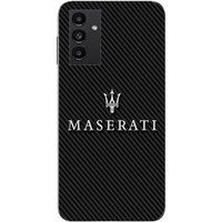 Maniacase Samsung Galaxy A04s Hoesje masertati wit carbon achtergrond