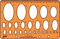 Helix Ellips Sjabloon - Tekenhulp - Ellipsvormige Sjabloon - 120x190mm