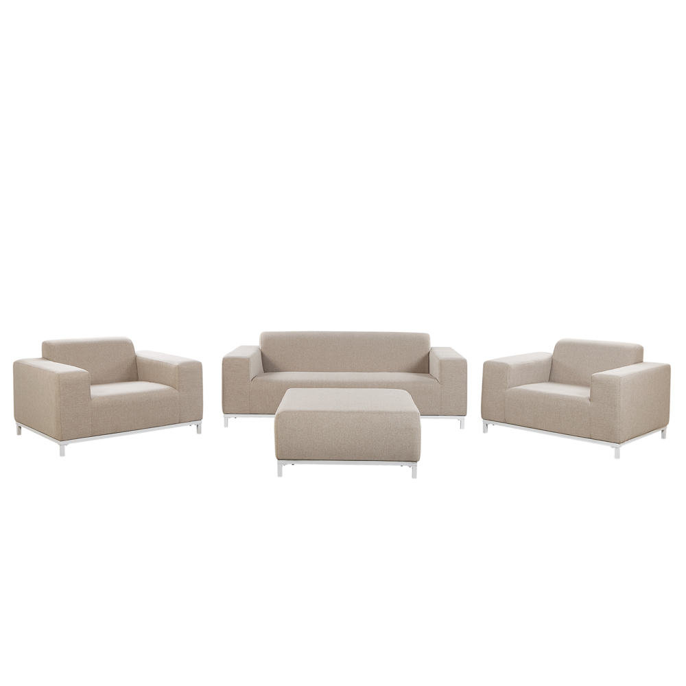 Beliani ROVIGO Loungeset - Beige - 186cm