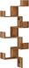 vidaXL Hoekwandschap 45x45x147 cm bewerkt hout oud houtkleurig