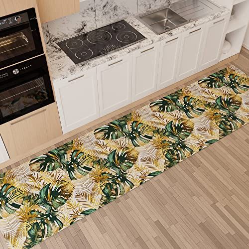 PETTI Artigiani Italiani - Keuken tapijt - Antislip en wasbaar - 52 x 80 cm - Tropisch design 04 - Made in Italy