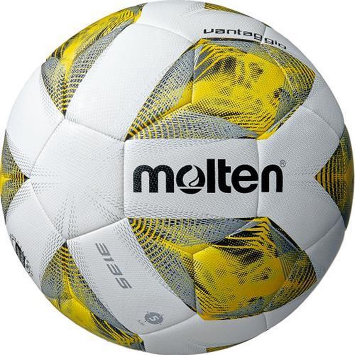 Molten zaalvoetbal A3400 latex/polyurethaan wit/geel