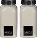 Mica Decorations decoratie zand - 2x - 1 kg - 650ml - creme wit