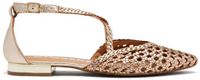 Gioseppo Leskovic Ballerina's Platina Leer Textiel 38 EU Dames