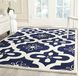 Safavieh Geometrisch tapijt met patroon, CHT751 200 x 300 cm donkerblauw/ivoor