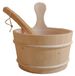 Seau de sauna fait main et ensemble de louche
