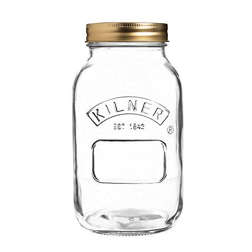Kilner 25.401 Conserve, Jam, Chutney Pot, 1 liter