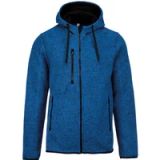 Proact Herenvest met capuchon Royal Blue Melange - 4XL