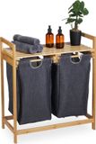 Merkloos Relaxdays Dubbele wasmand