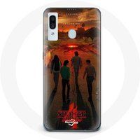 Maniacase Hoesje voor Samsung Galaxy A20 Stranger Things Seizoen 4 Poster Art New Theory Crew