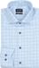 OLYMP Luxor modern fit chemise - manche longue - popeline - carreaux bleu clair - sans repassage - tour de cou 41