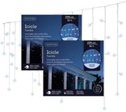 Lumineo IJspegel verlichting - 2x - 259 led lampjes - koel wit - 1100 cm