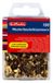 Herlitz Koperen ringklemmetjes met ronde kop, 17 mm