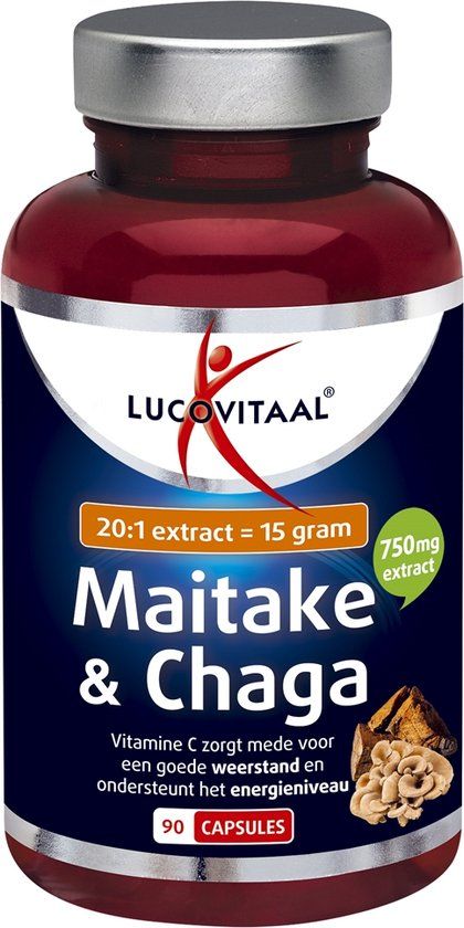 Lucovitaal Maitake & Chaga Capsules 90CP | 90 mg | Unisex