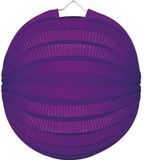 Merkloos 15x Lampionnen paars 22 cm
