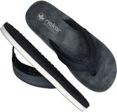 Rieker Slippers - Heren - Blauw - Maat: 44