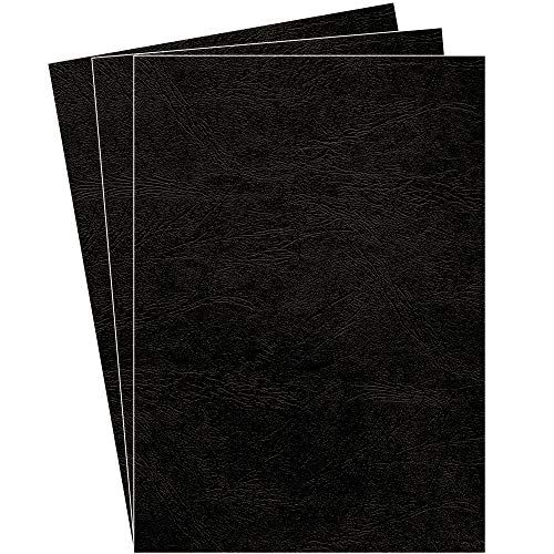 Fellowes A4 100% Recyclebare Leren Board Bindende Hoezen - Zwart - 100 Stuks