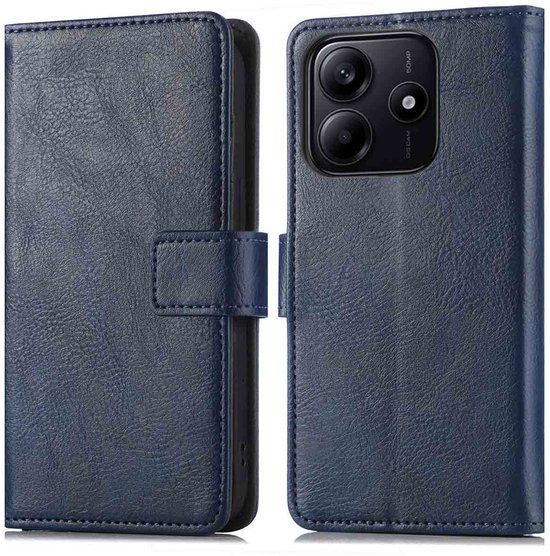imoshion Luxe Bookcase - Geschikt voor Xiaomi Redmi Note 14 5G - Donkerblauw
