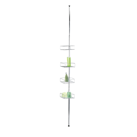 Wenko Doucherek RVS - etagere 4 bakjes - verstelbaar 65 tot 275 cm