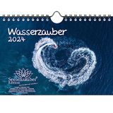 Wasserzauber Wandkalender DIN A5 voor water en watervallen 2024 Seelenzauber