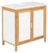 Bamboe en MDF meuble sous-vasque, style scandinave, 65x60x33 cm