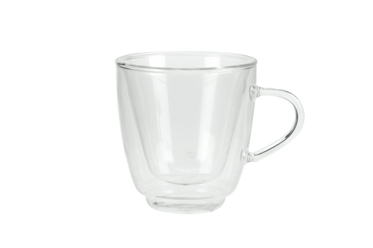 Cosy&Trendy Isolate Beker - Glas - 16 cl - Ã˜8,5x9 cm - Koffie - Dubbelwandig - 2 stuks