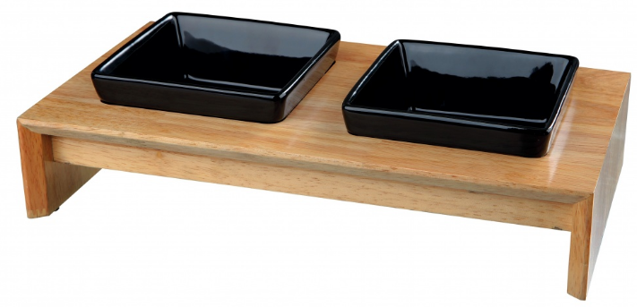 TRIXIE 24821 Voerbak - Zwart - 36 x 19 x 7 cm