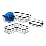 Amazon Basics roestvrijstalen douche caddy, zwart