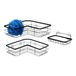 Amazon Basics roestvrijstalen douche caddy, zwart