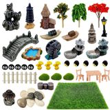 Omgoods - Mini Zen Tuin Decoratie Set met Miniatuur Bomen en Accessoires