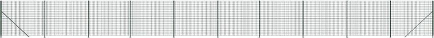 vidaXL Draadgaashek met flens 1,4x25 m groen