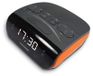 Metronic 477034 radio-réveil avec doubles alarmes, tuner AM/FM, gris/orange