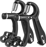 Hanamura Active Handtrainers - Set van 2 met Vingertrainers - 5-60kg Instelbaar