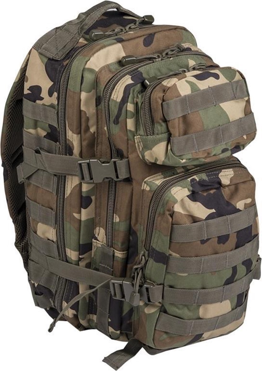 Mil-Tec US Assault Backpack - Rugzak - 36 Liter - Woodland