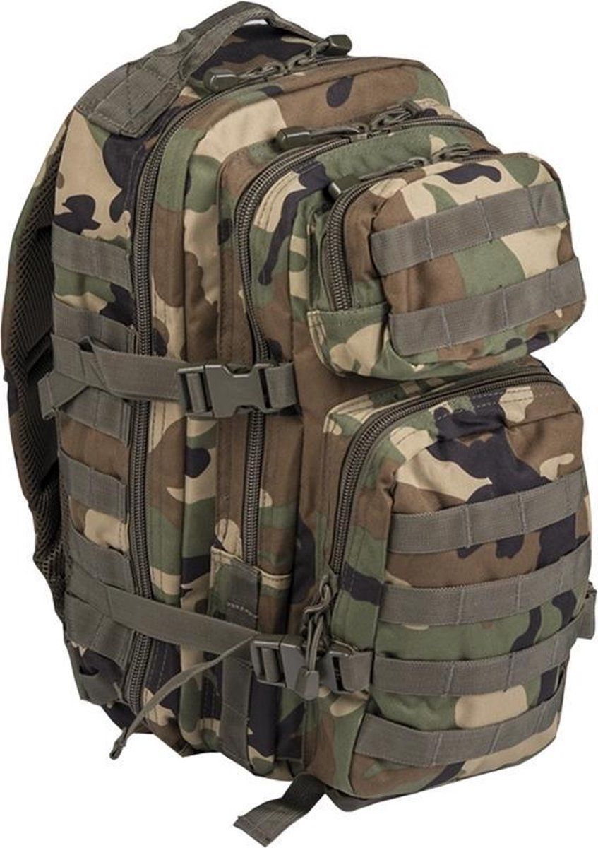 Mil-Tec US Assault Backpack - Rugzak - 36 Liter - Woodland - Army