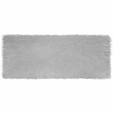 vidaXL - Imitatie schapenvacht vloerkleed TAFALLA - Grijs - 80 x 200 cm