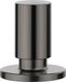 OEM Trekknop, runderleer, satijn afwerking, donkerstaal, diameter 14–35 mm