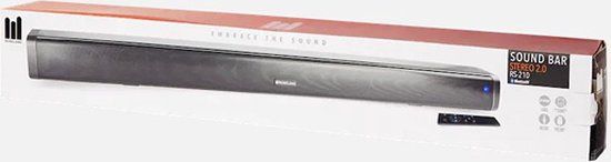 Roseland Sound Bar Stereo 2.0 RS-210 - Zwart - 24W - Met afstandsbediening