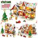 Maison en pain d'épices Calendrier de l'Avent 2026 - Mini briques de construction - 24 jours - Village de Noël
